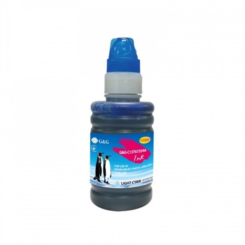 Чорнило G&G Epson L800/L810/L850 (Light Cyan) (G&G-C13T67354A) (T6735) 100мл