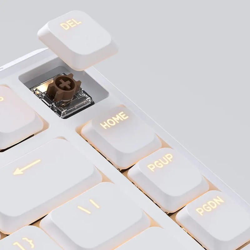 Клавиатура беспроводная Keychron J1, K Pro Brown, Hot-Swap, RGB White (J1-Q3-UA)