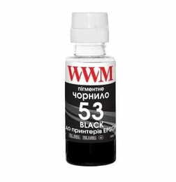 Чернила WWM HP GT53 Jet Ink Tank 115/315/319/410/415/419 Black Pigment (H53BP) 100г