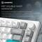 Фото - Клавіатура бездротова GamePro Asgard Yord Keychron Super Red Switch White (MK266WH) | click.ua