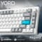 Фото - Клавіатура бездротова GamePro Asgard Yord Keychron Super Red Switch White (MK266WH) | click.ua