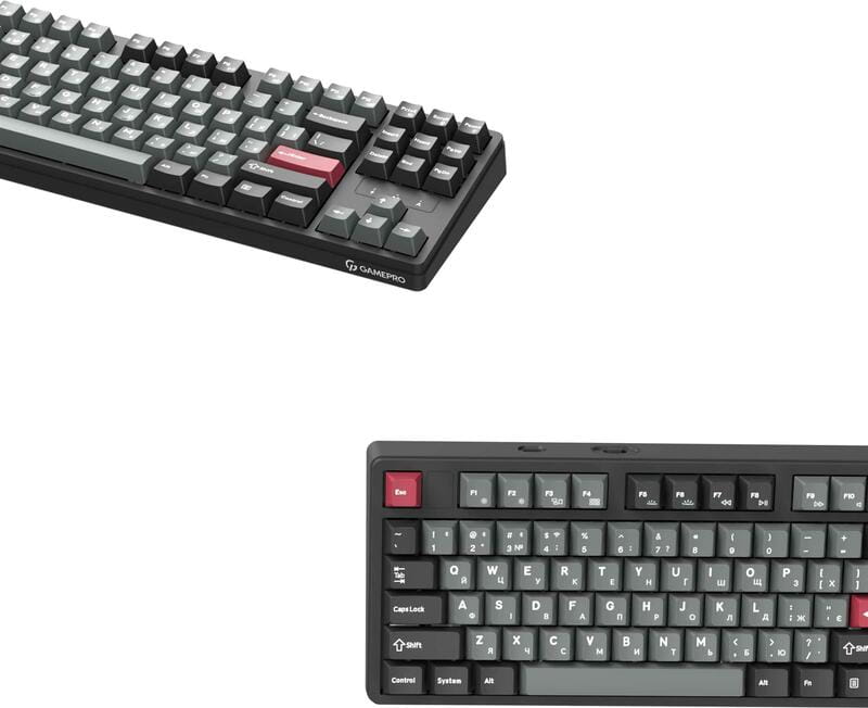 Клавіатура бездротова GamePro Asgard Ragnar Keychron Super Red Switch Black (MK285BK)