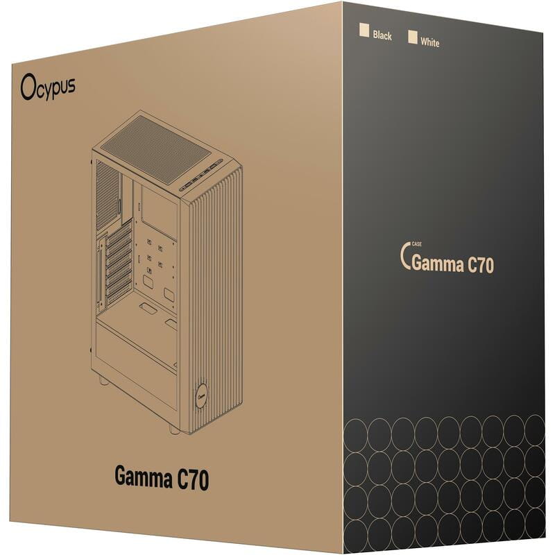 Корпус Ocypus Gamma C70 BK (GAMMA-C70-BKG000XX-GL)