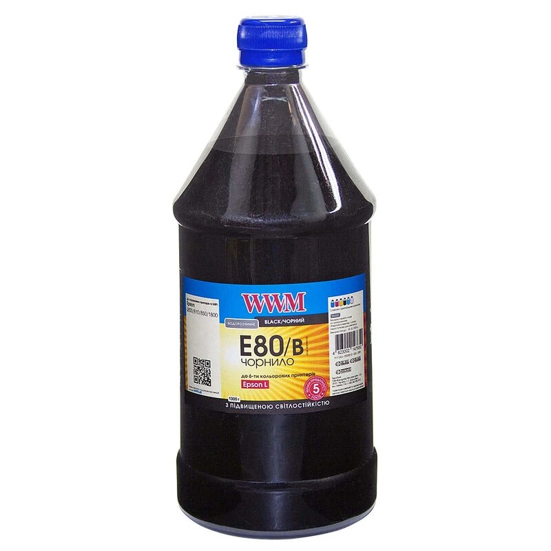 Чорнило WWM Epson L800 (Black) (E80/B) 200 г