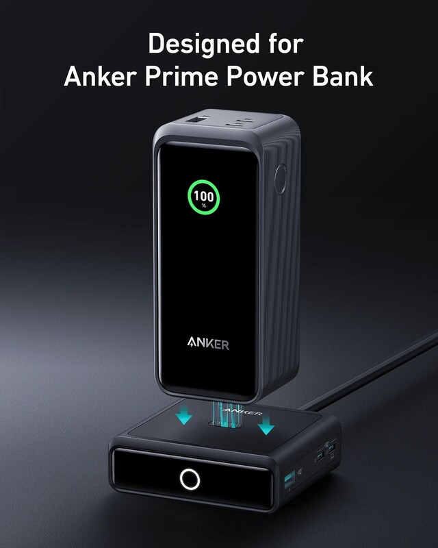 Сетевое зарядное устройство Anker Prime 100W, 2xUSB-C, 1xUSB-A, Pogo pin Black (A1902311)