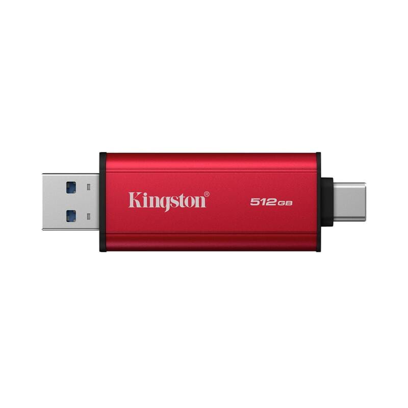 Накопитель внешний SSD 512GB Kingston Dual Portable Red (SPSD/512GB)