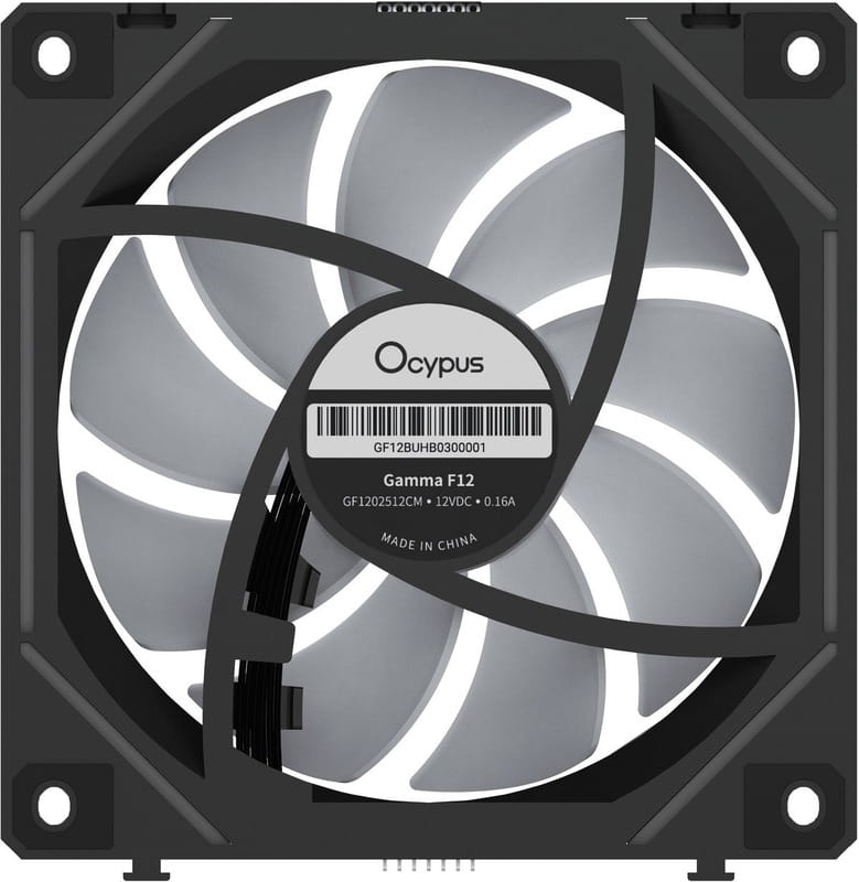 Вентилятор Ocypus Gamma F12 UNI ARGB Black 3 Pack (GAMMA-F12-BK3AM00U-GL)