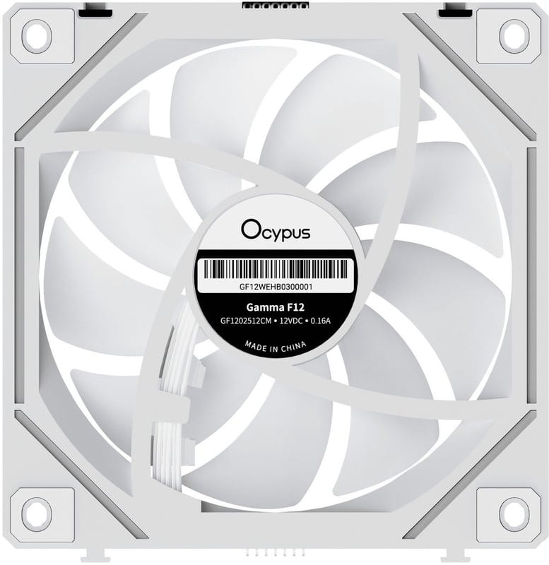 Вентилятор Ocypus Gamma F12 UNI ARGB Reverse Blade White 3 Pack (GAMMA-F12-WH3AM01U-GL)