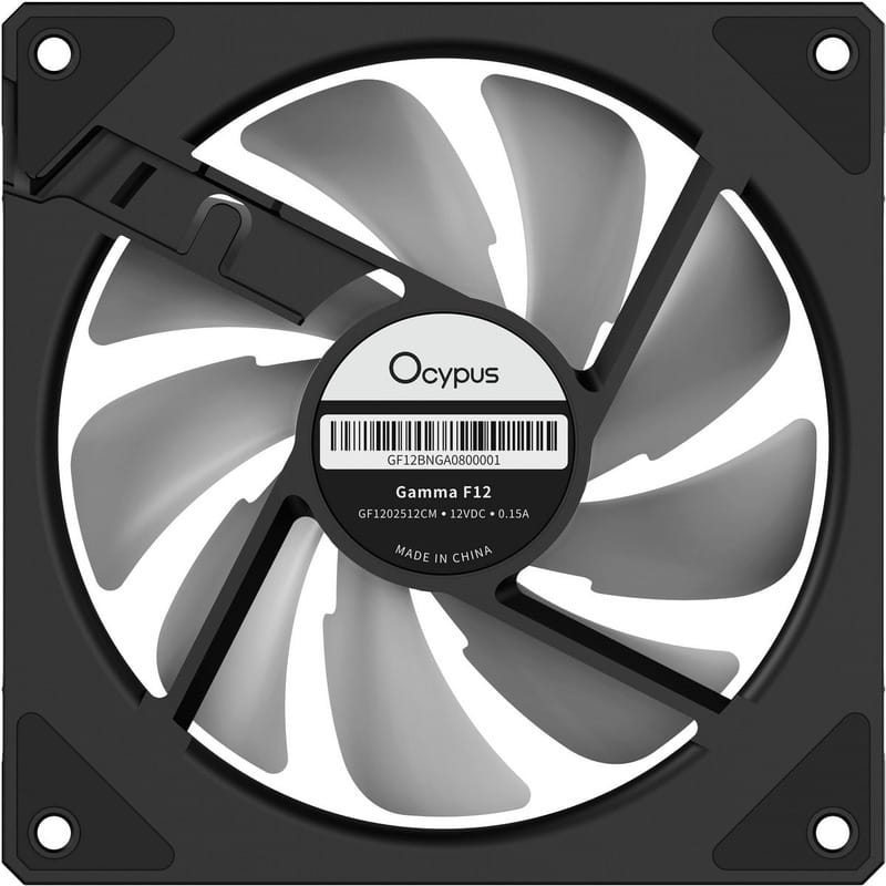 Вентилятор Ocypus Gamma F12 ARGB Reverse Blade Black (GAMMA-F12-BK1AM01X-GL)