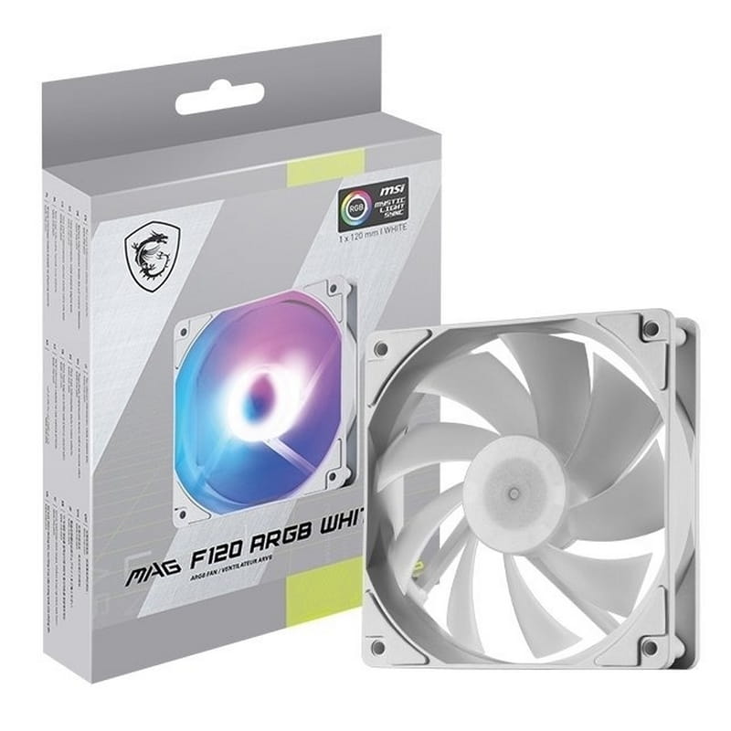 Вентилятор MSI MAG F120 ARGB White-1W