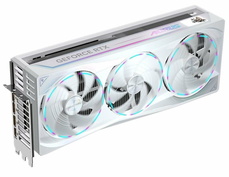 Видеокарта GF RTX 5090 32GB GDDR7 Aorus Stealth Ice Gigabyte (GV-N5090AORUSST ICE-32GD)