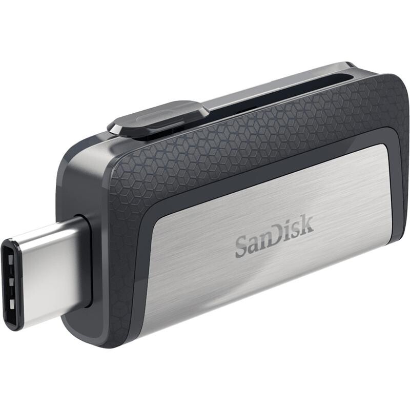 Флеш-накопичувач USB3.1 64GB Type-C SanDisk Ultra Dual Silver (SDDDC2-064G-G46)