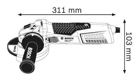 КШМ Bosch GWS 19-125 CIE (060179P002)