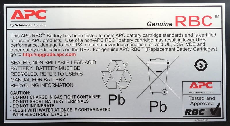 Батарея APC Replacement Battery Cartridge #123 (APCRBC123)