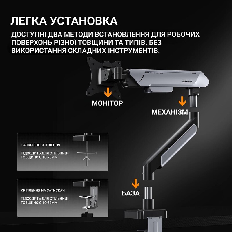 Кронштейн Anda Seat Stealth Pro II 17"-42" Blue (AD-W-A9-1S-BS) (VESA100х100)