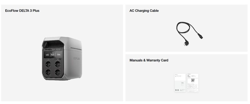 Зарядна станція EcoFlow Delta 3 Plus 1024Wh, 1800W (EFDELTA3P-EU)