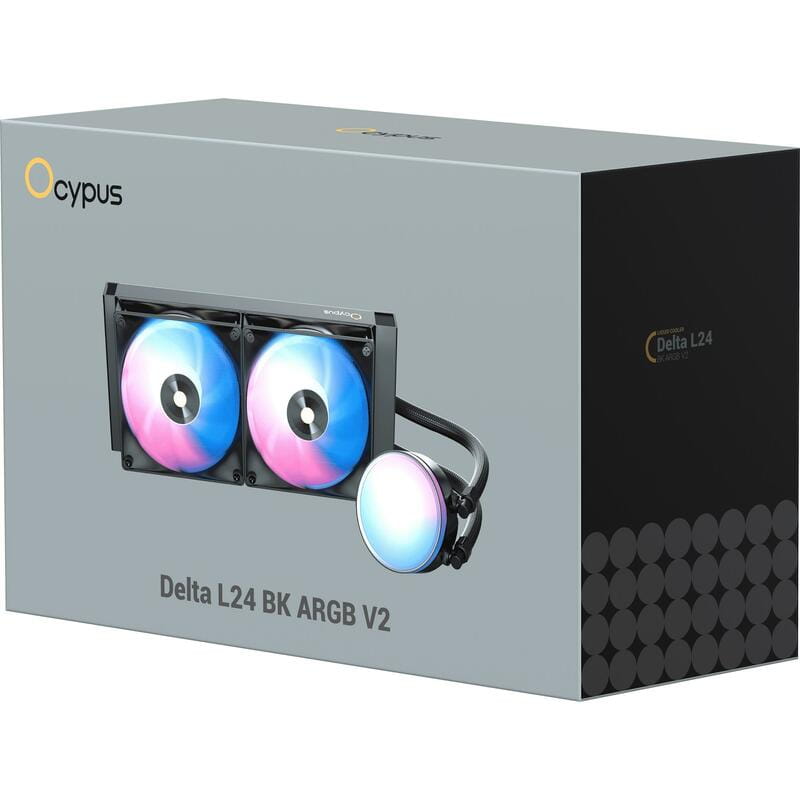 Система водяного охлаждения Ocypus Delta L24 BK ARGB V2 (DELTA-L24-BK2AAWNN02X-GL)