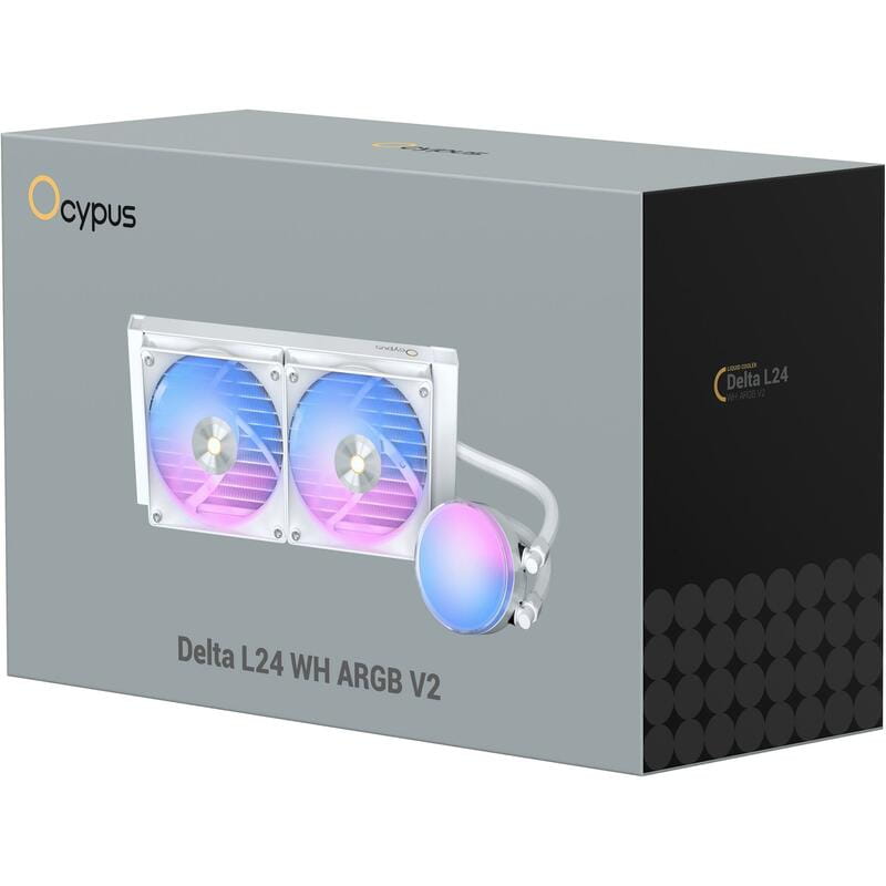 Система водяного охлаждения Ocypus Delta L24 WH ARGB V2 (DELTA-L24-WH2AAWNN02X-GL)