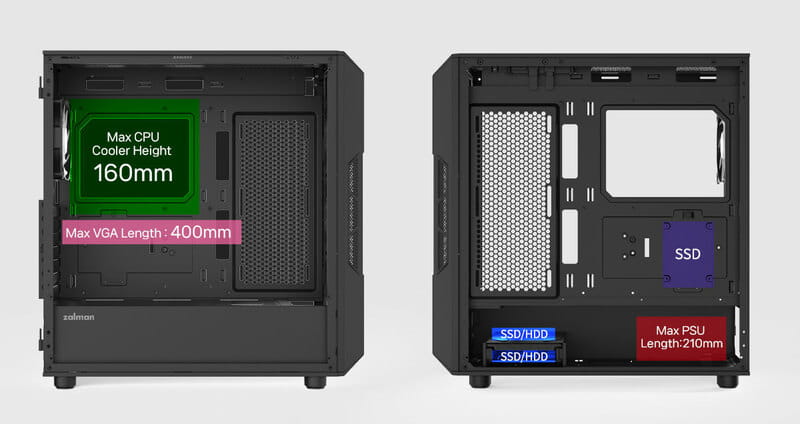 Корпус Zalman i3 Neo ARGB V2 Black