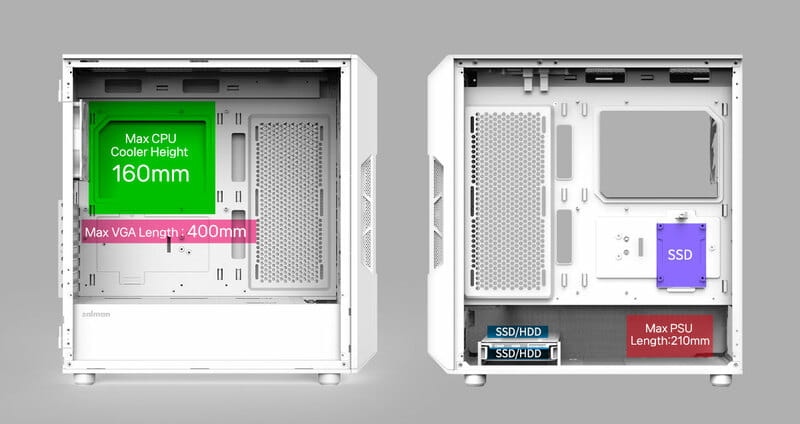Корпус Zalman i3 Neo V2 White