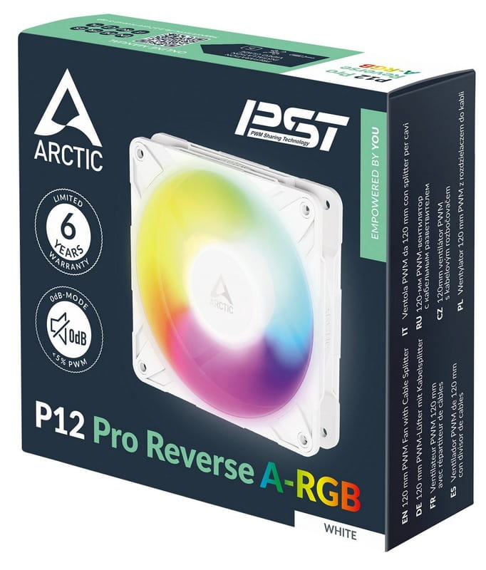 Вентилятор Arctic P12 Pro Reverse A-RGB White (ACFAN00325A)