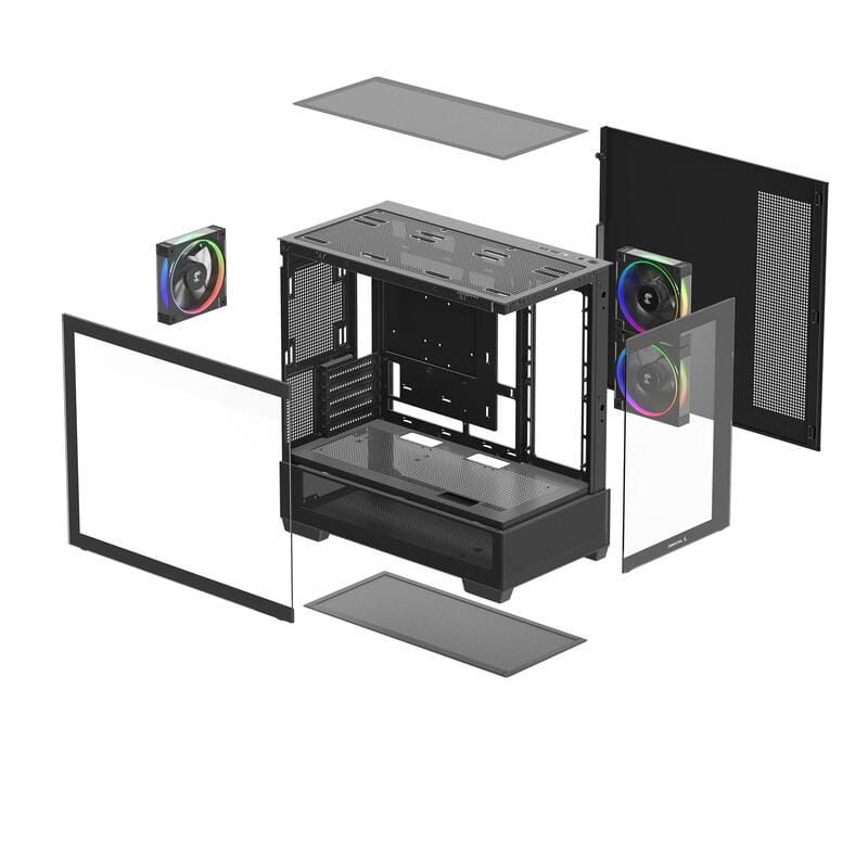 Корпус DeepCool CG380 3F Black (R-CG380-BKAGM3-G) без БП