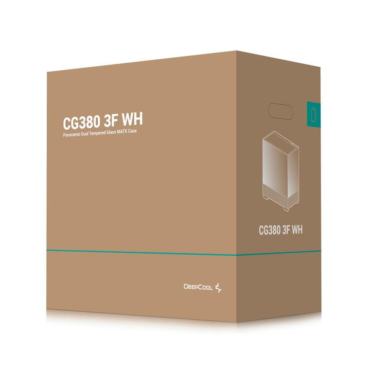 Корпус DeepCool CG380 3F White (R-CG380-WHAGM3-G) без БП