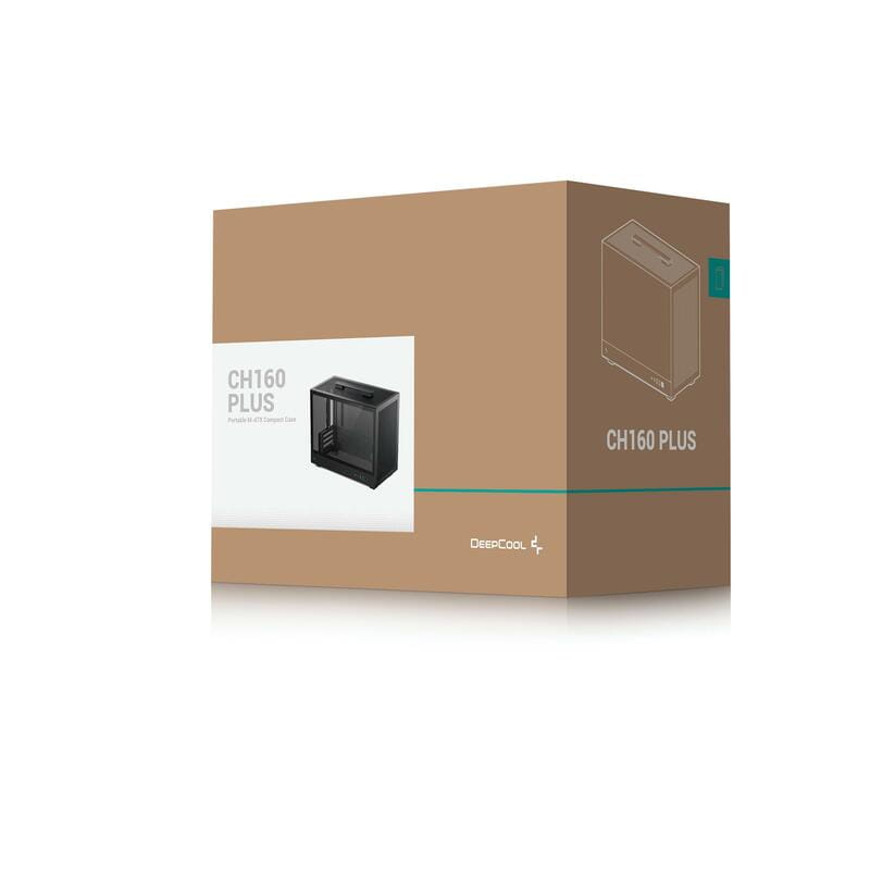 Корпус DeepCool CH160 Plus Black (R-CH160-BKNGM0-G) без БЖ