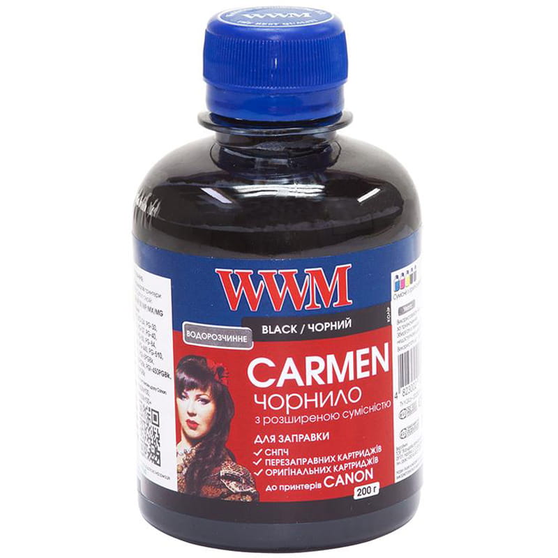 Чернила WWM CANON Universal Carmen (Black) (CU/B) 200г