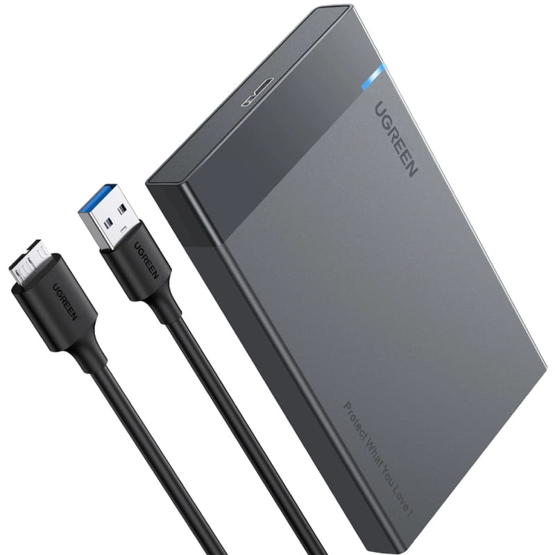 Внешний карман Ugreen для 2.5" HDD/SSD USB 3.0 US221 Black (30848)