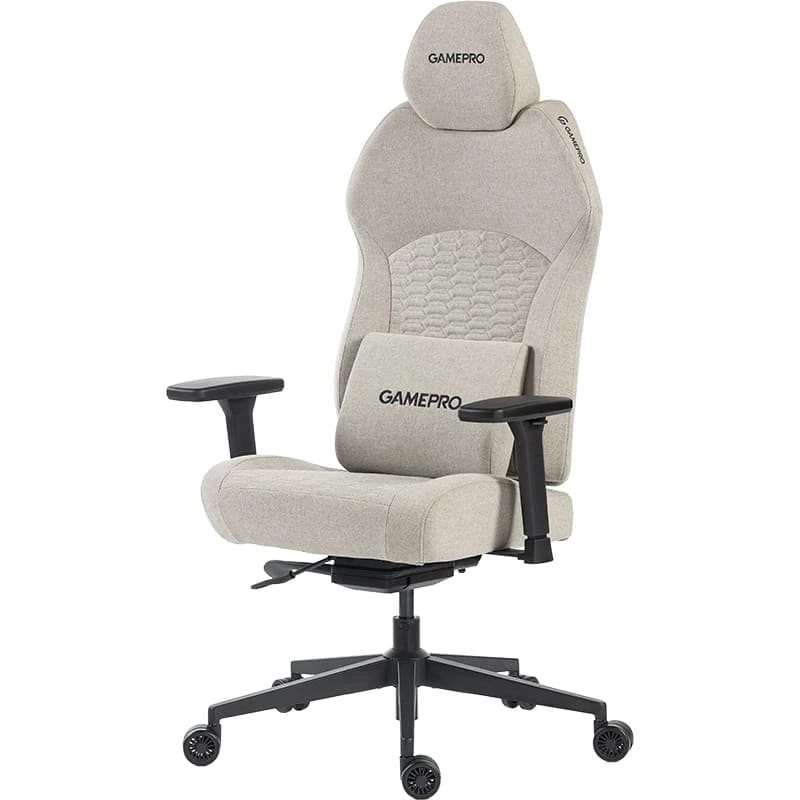 Кресло для геймеров GamePro GC760LG Fabric Light Gray
