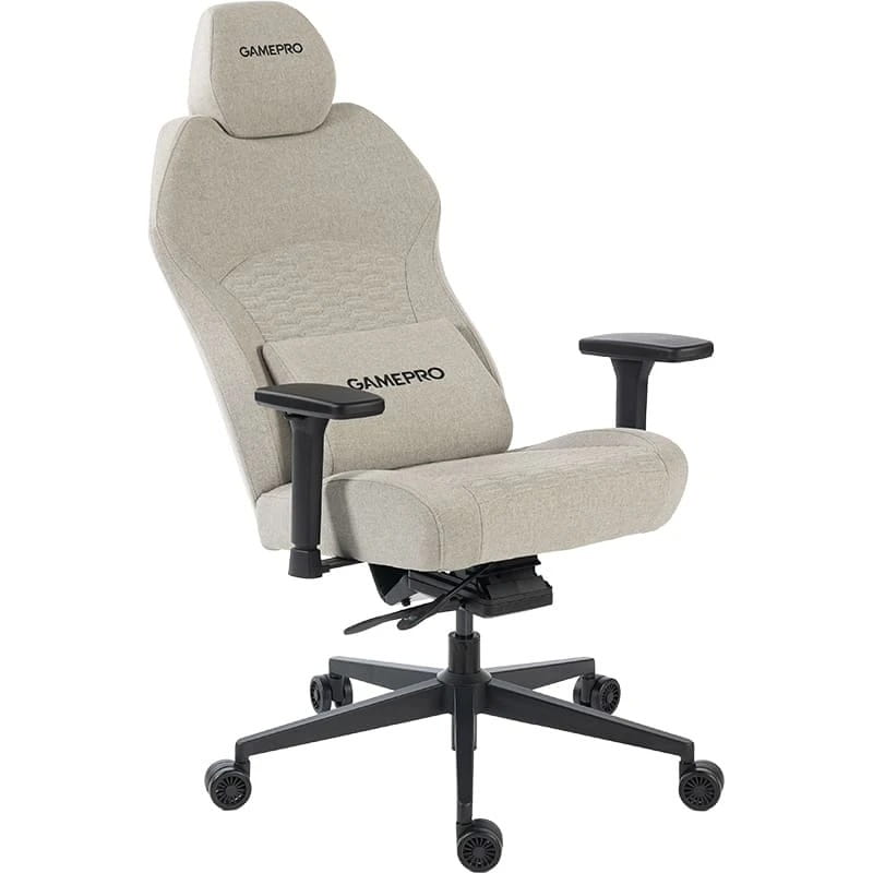 Кресло для геймеров GamePro GC760LG Fabric Light Gray
