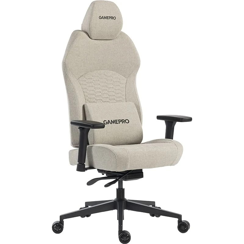 Кресло для геймеров GamePro GC760LG Fabric Light Gray