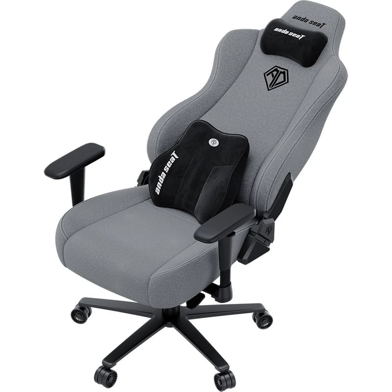 Кресло для геймеров Anda Seat Novis Plus Size XL Fabric Grey (AD23YC-XL-01-G-F-G04)