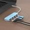 Фото - USB-хаб J5create 4 USB-A Cyan (JCH341EC-N) | click.ua