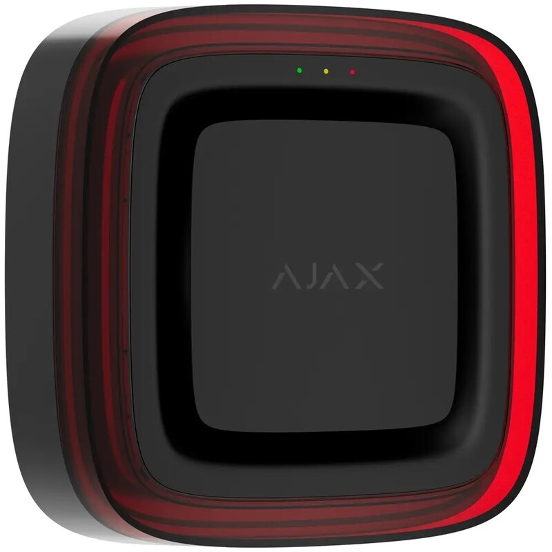 Беспроводной пожарный светозвуковой датчик Ajax EN54 FireProtect Jeweller (Sounder/VAD) Black