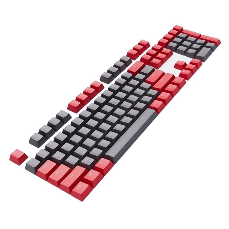 Набір кейкапів Dark Project PBT KS-42 ENG/UA/RU Black/Red (DP-KS-0042)