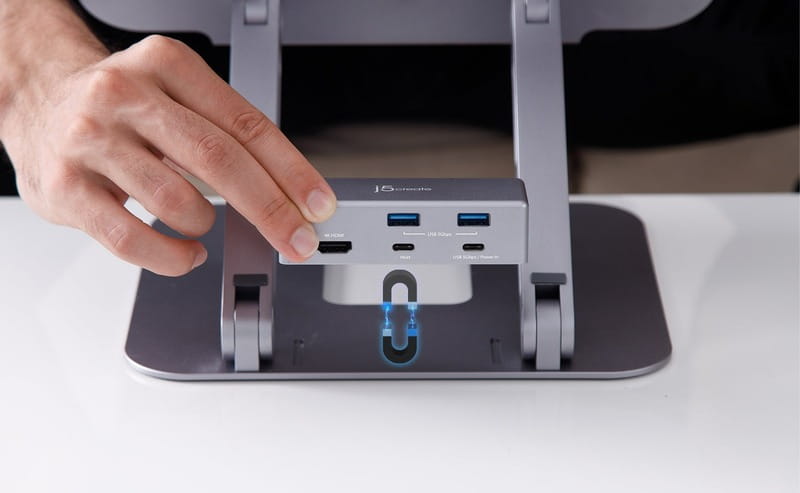 Док-станция J5create USB-C 6-в-1 (JTS327-N)