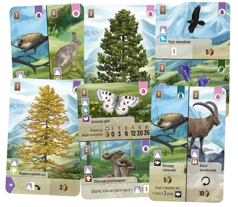 Настольная игра Lord of Boards Лесная суета. Альпы (LOB2405UA)