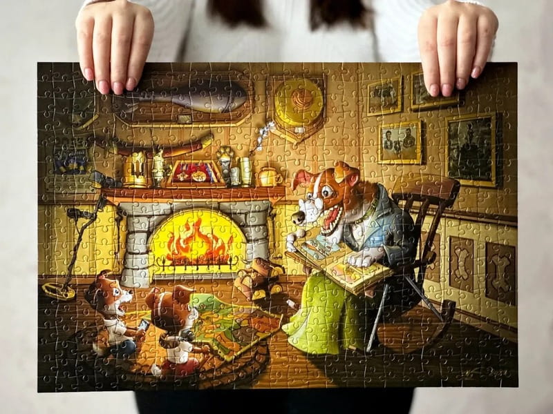 Пазл UkrainianPuzzles Пес Патрон на пенсии