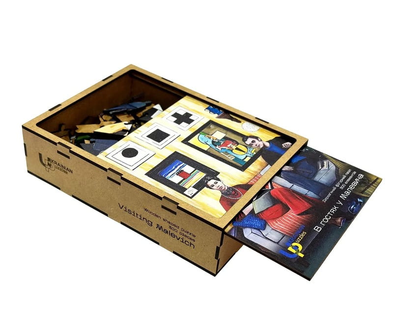 Пазл деревянный UkrainianPuzzles В гостях у Малевича