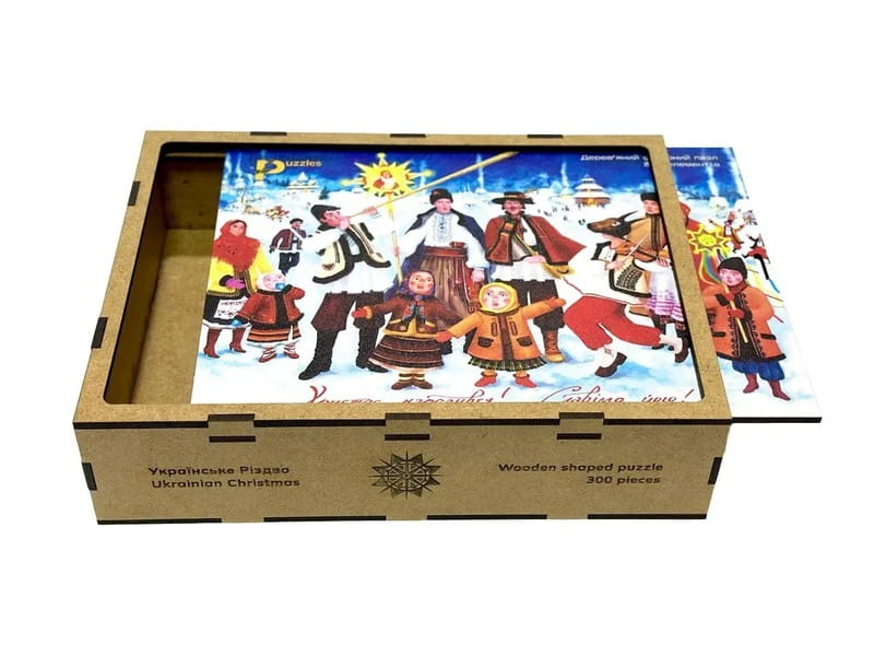 Пазл деревянный UkrainianPuzzles Украинское рождество