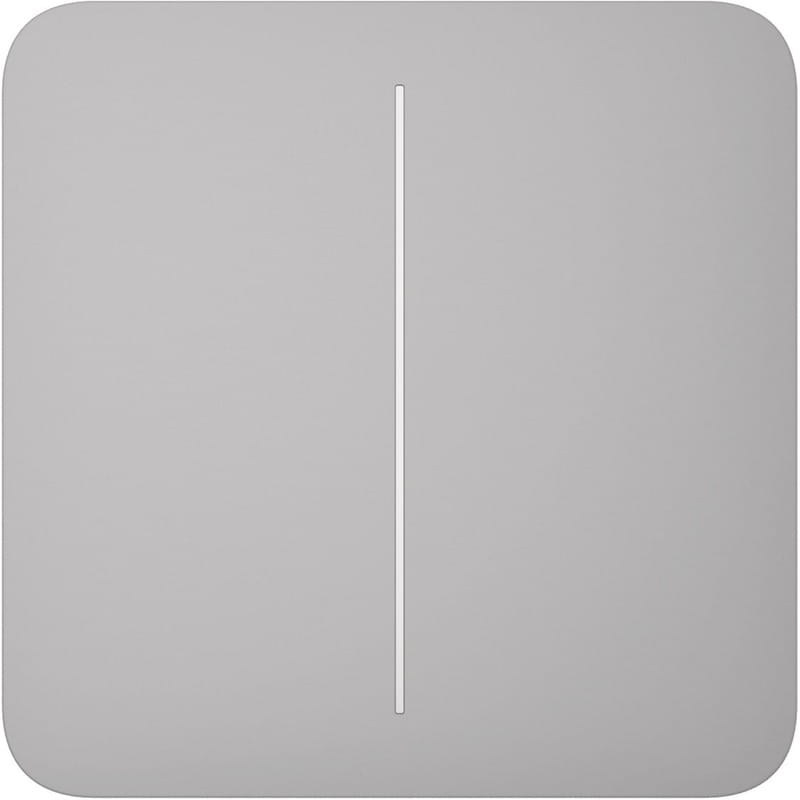 Кнопка для двоклавішного вимикача Ajax SoloButton (2-gang) Fog