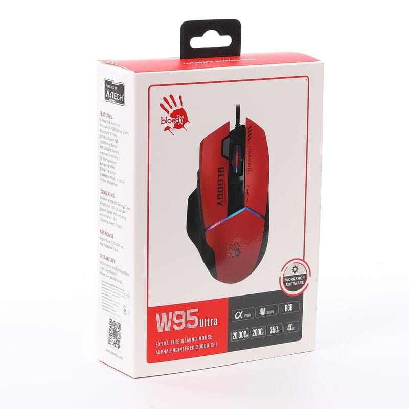 Мышь Bloody W95 Ultra Sports Red