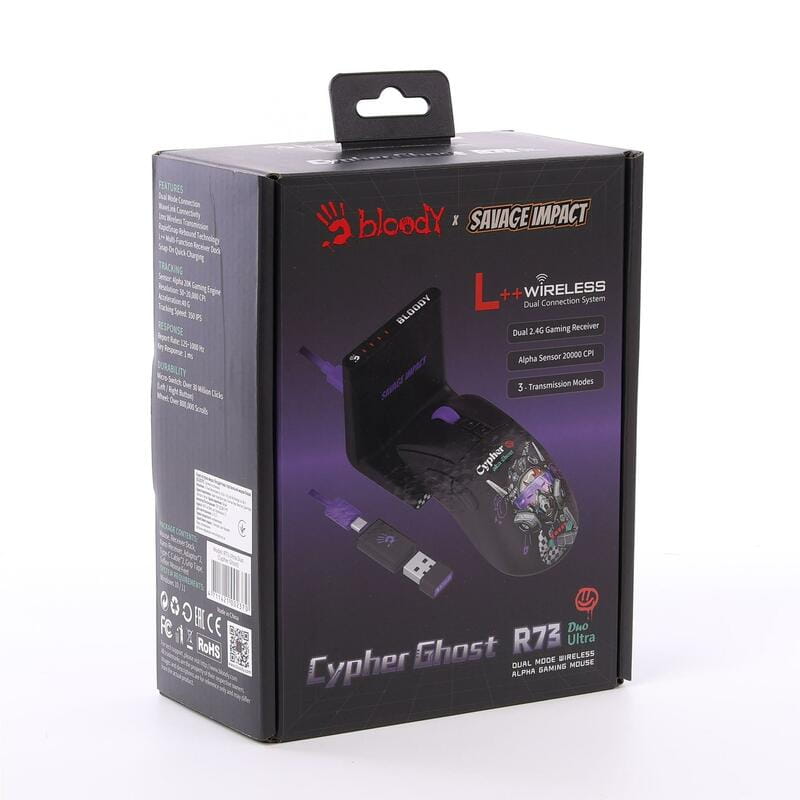 Миша бездротова Bloody R73 Ultra Duo Cypher Ghost