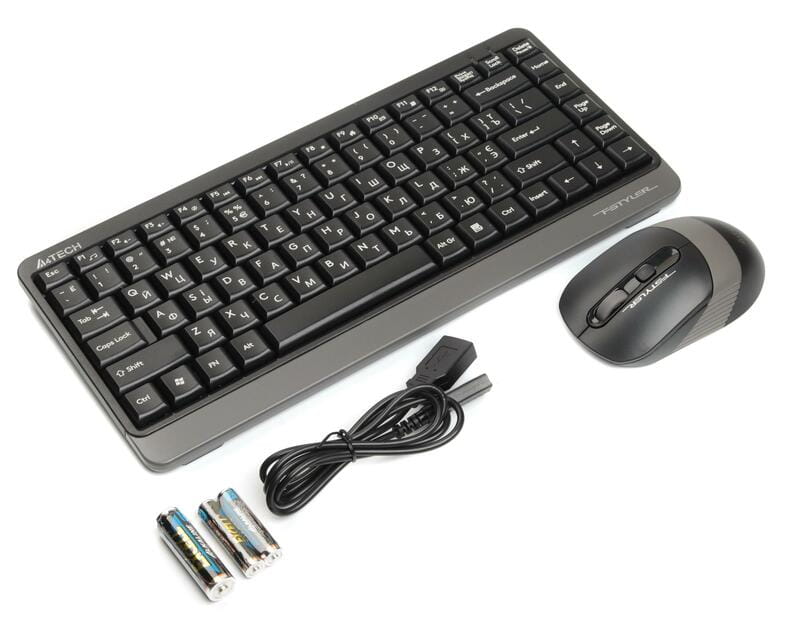 Комплект (клавиатура, мышь) беспроводной A4Tech FG1110 Grey