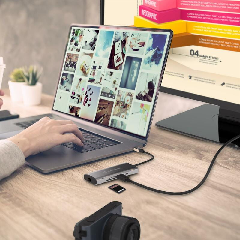 Док-станция J5create USB-C 7-в-1 (JCD393-N)