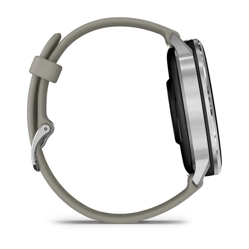 Смарт-годинник Garmin Venu 4 45mm Silver with Siliver Gray Silicone (010-03014-41)