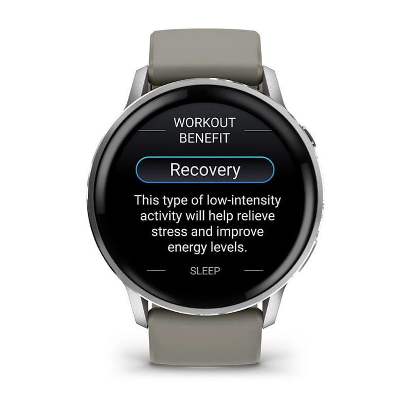 Смарт-годинник Garmin Venu 4 45mm Silver with Siliver Gray Silicone (010-03014-41)