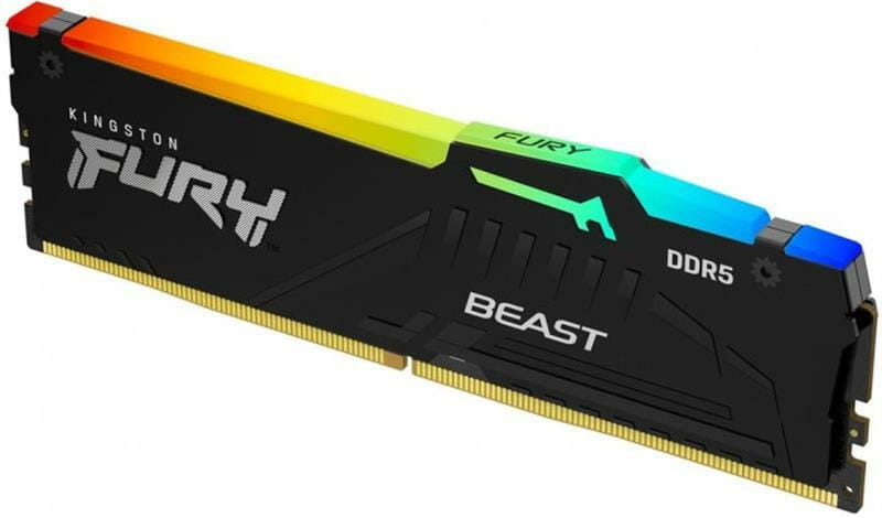 Модуль памяти DDR5 32GB/6000 Kingston Fury Beast RGB Black (KF560C36BBE2A-32)